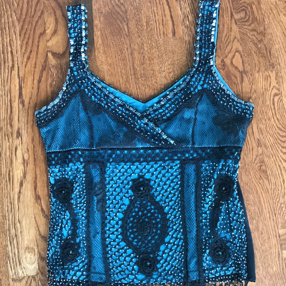 Beaded halter top
